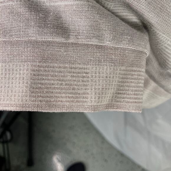 Sun Mountain Men’s Thermal Golf Pullover 1/4 Zip Gray‎ Stripe XL Bulldog Logo - Picture 10 of 14